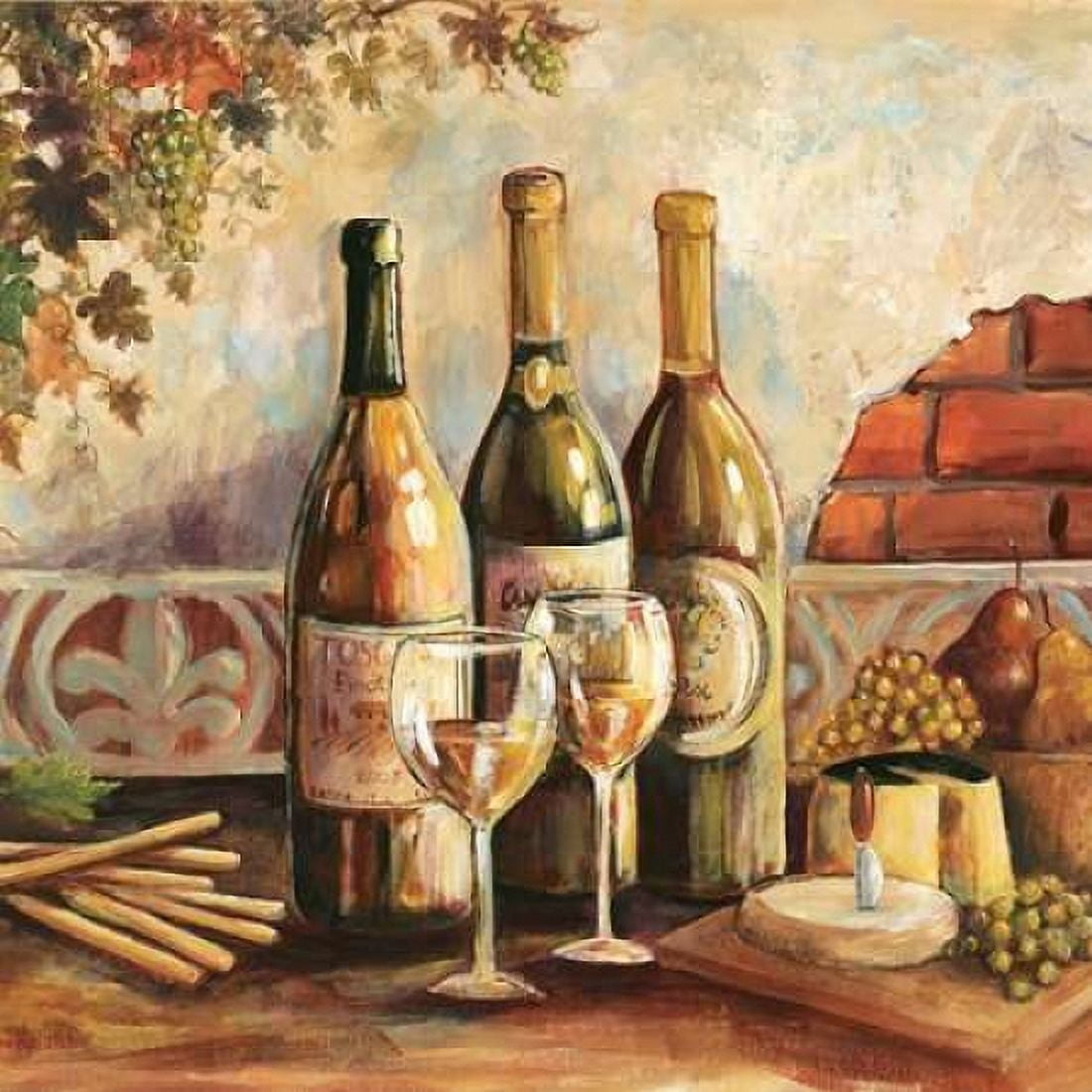 Posterazzi Bountiful Wine Sq I Canvas Art - Gregory Gorham (24 x 24)