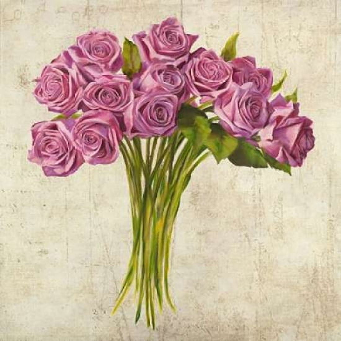 Posterazzi Bouquet de Roses Canvas Art - Leonardo Sanna (24 x 24)
