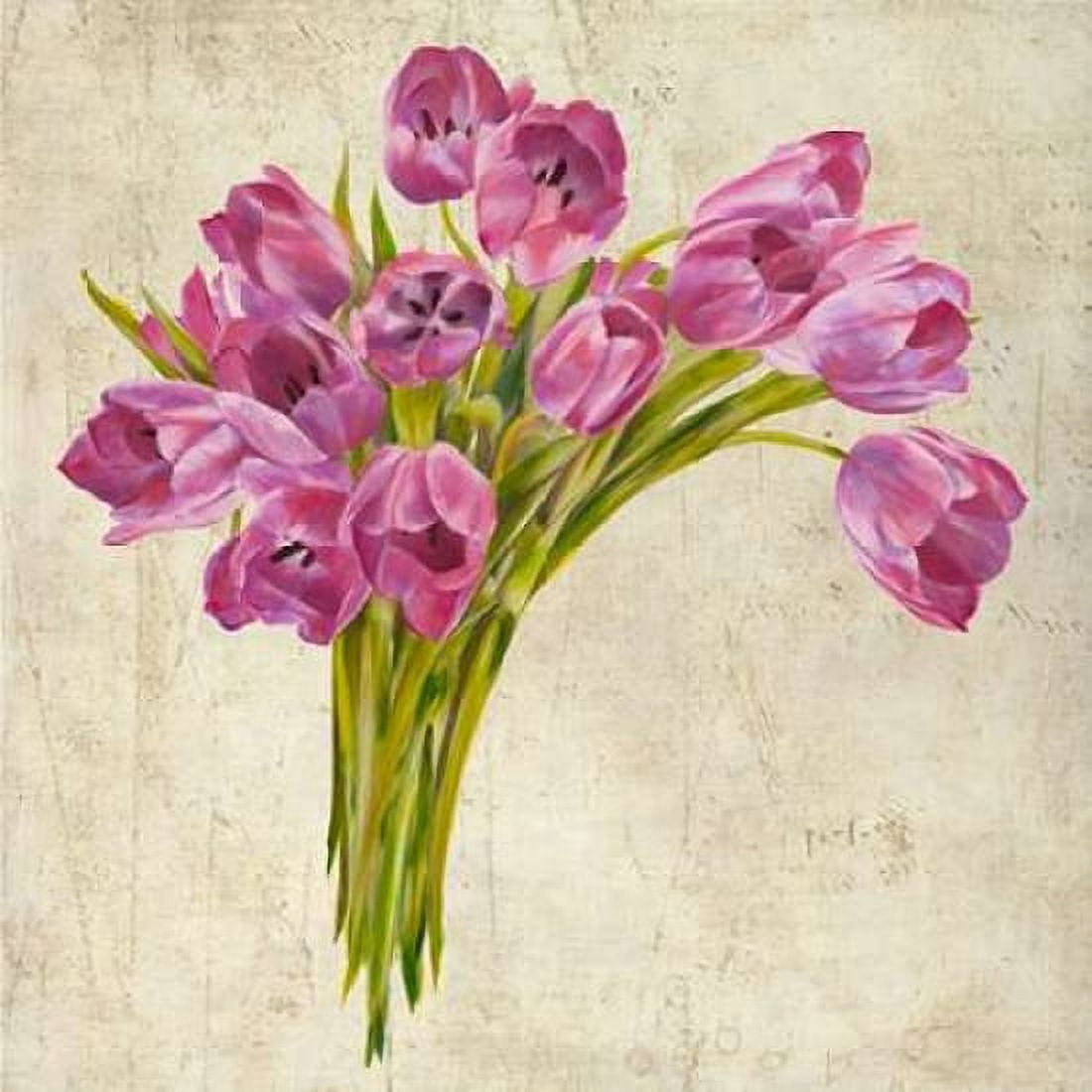 Posterazzi Bouquet de Tulipes Canvas Art - Leonardo Sanna (24 x 24)