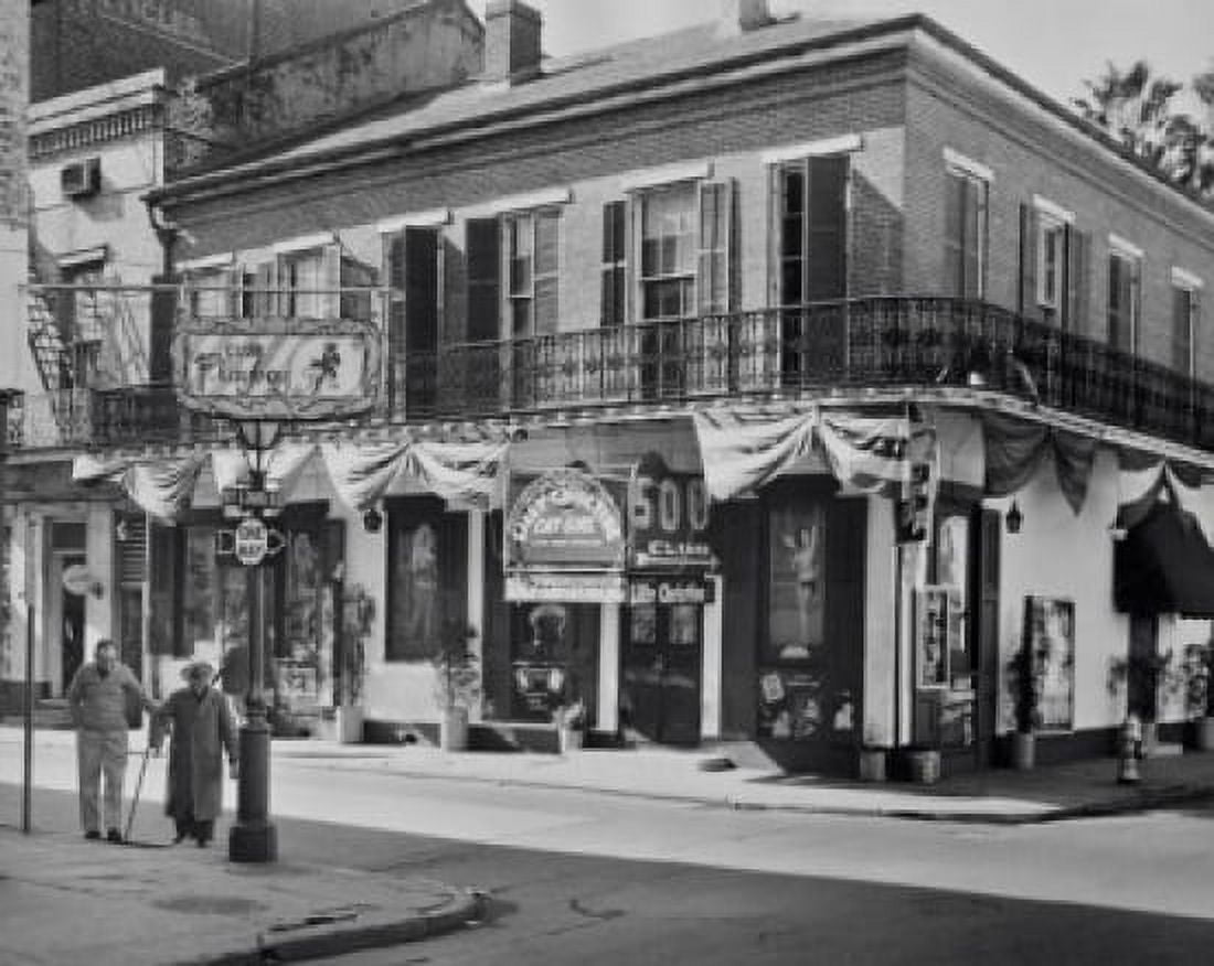 Posterazzi Bourbon Street New Orleans Louisiana USA Canvas Art -  (24 x 36)