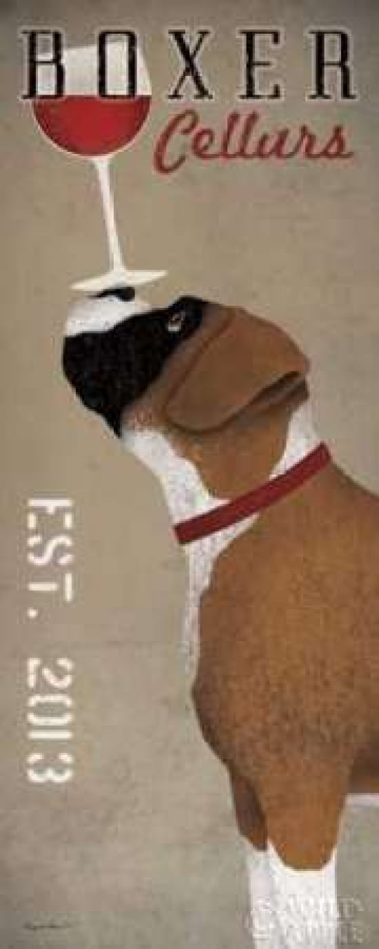 Posterazzi Boxer Cellars Canvas Art - Ryan Fowler (24 x 48)