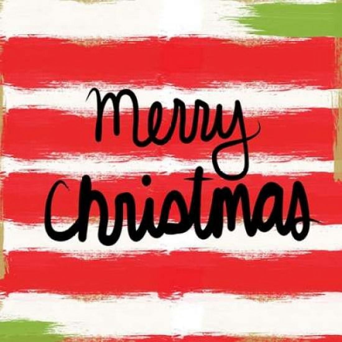 Posterazzi Bright Merry Christmas Canvas Art - Linda Woods (24 x 24)