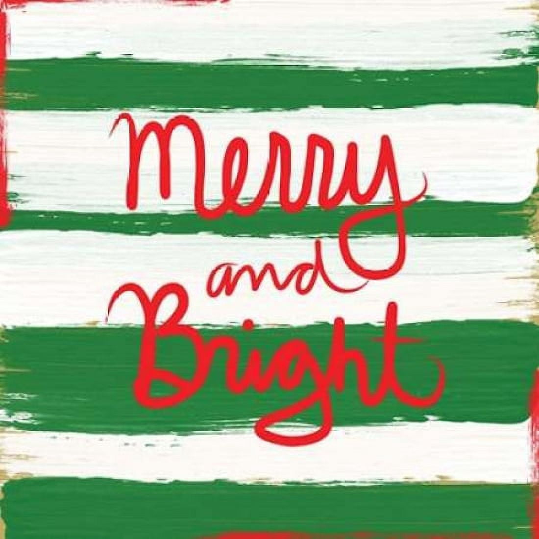 Posterazzi Bright Merry and Bright Canvas Art - Linda Woods (24 x 24)