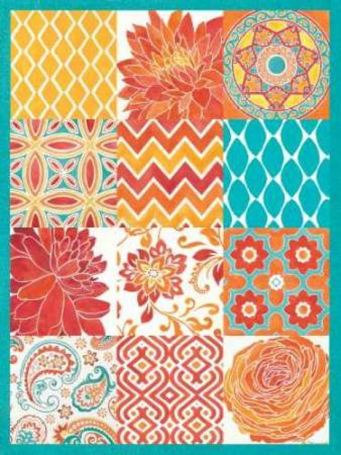 Posterazzi Bright Tiles 12 Patch Canvas Art - Stephanie Marrott (18 x 24)