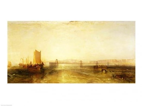 Posterazzi Brighton from the Sea c1829 Canvas Art - JMW Turner (36 x 24)