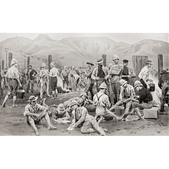 Posterazzi British Prisoners Waiting For Release From The Camp At Nooitgedacht, South Africa, During The Second Boer War From South Africa & The Transvaal War, by Louis Creswicke