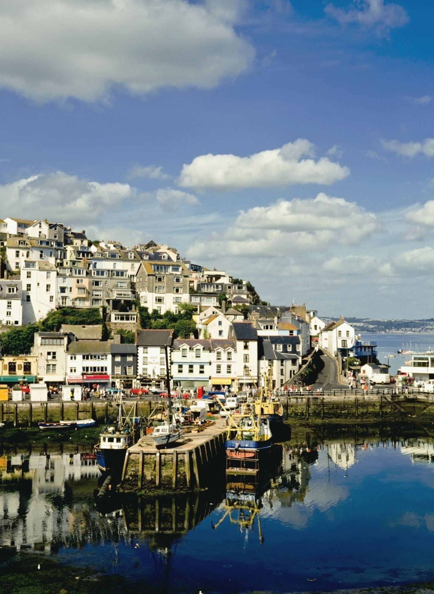 Posterazzi Brixham Harbor Canvas Art - Charles Bowman Design Pics (26 x 36)