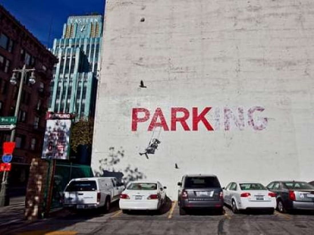 Posterazzi Broadway Los Angeles-graffiti attributed to Banksy Canvas Art - Ted Soqui (22 x 28)