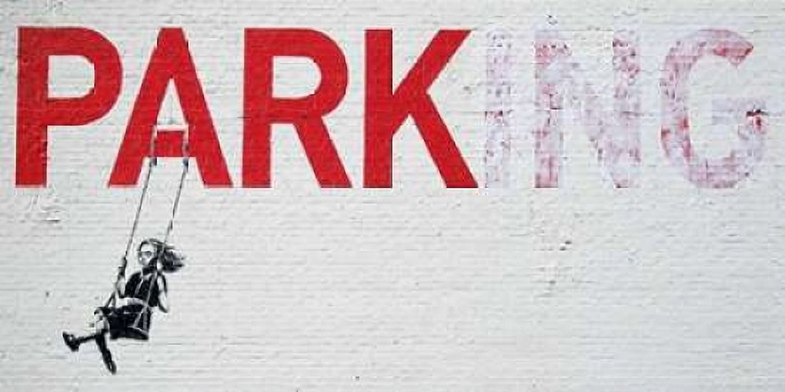 Posterazzi Broadway Los Angeles-graffiti attributed to Banksy - detail Canvas Art - Ted Soqui (24 x 48)