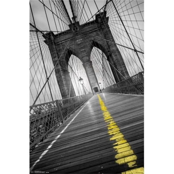 Posterazzi Brooklyn Bridge - Pop Poster Print
