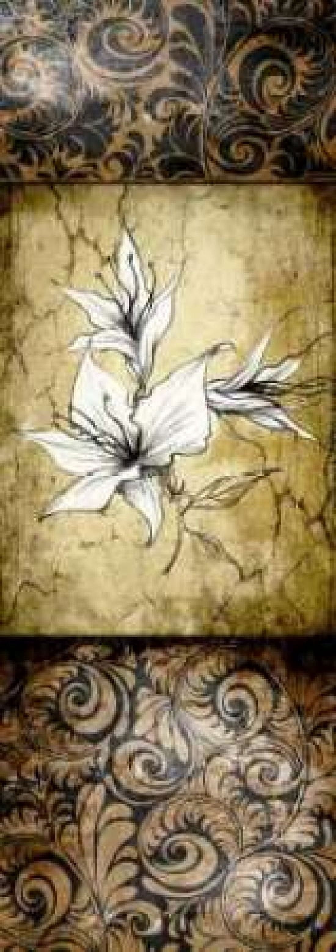 Posterazzi Brown Vintage II A Canvas Art - Susan P Willow (24 x 48)