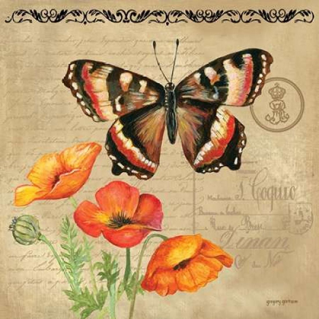 Posterazzi Butterfly Canvas Art - Gregory Gorham (24 x 24)
