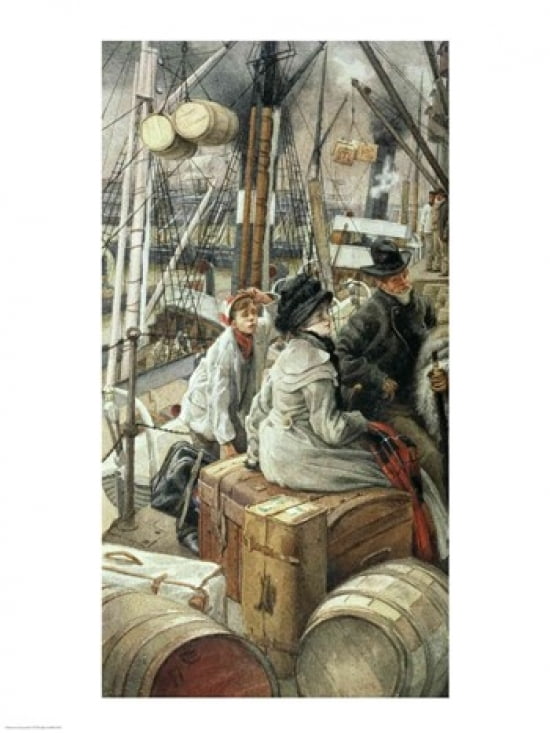 Posterazzi By Water Canvas Art - James Jacques Joseph Tissot (24 x 36)