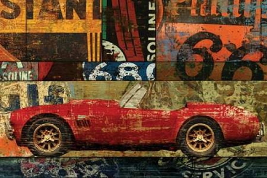 Posterazzi CRUISIN ON 66 II Canvas Art - Eric Yang (24 x 36)
