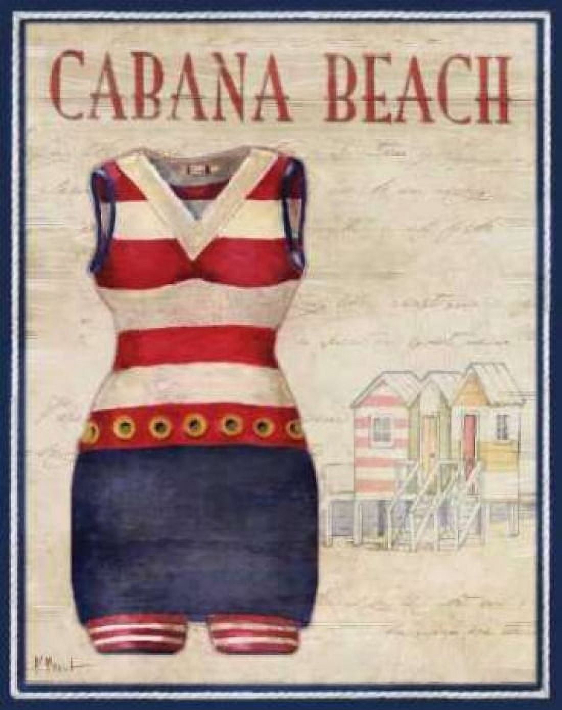 Posterazzi Cabana Beach Canvas Art - Paul Brent (22 x 28)