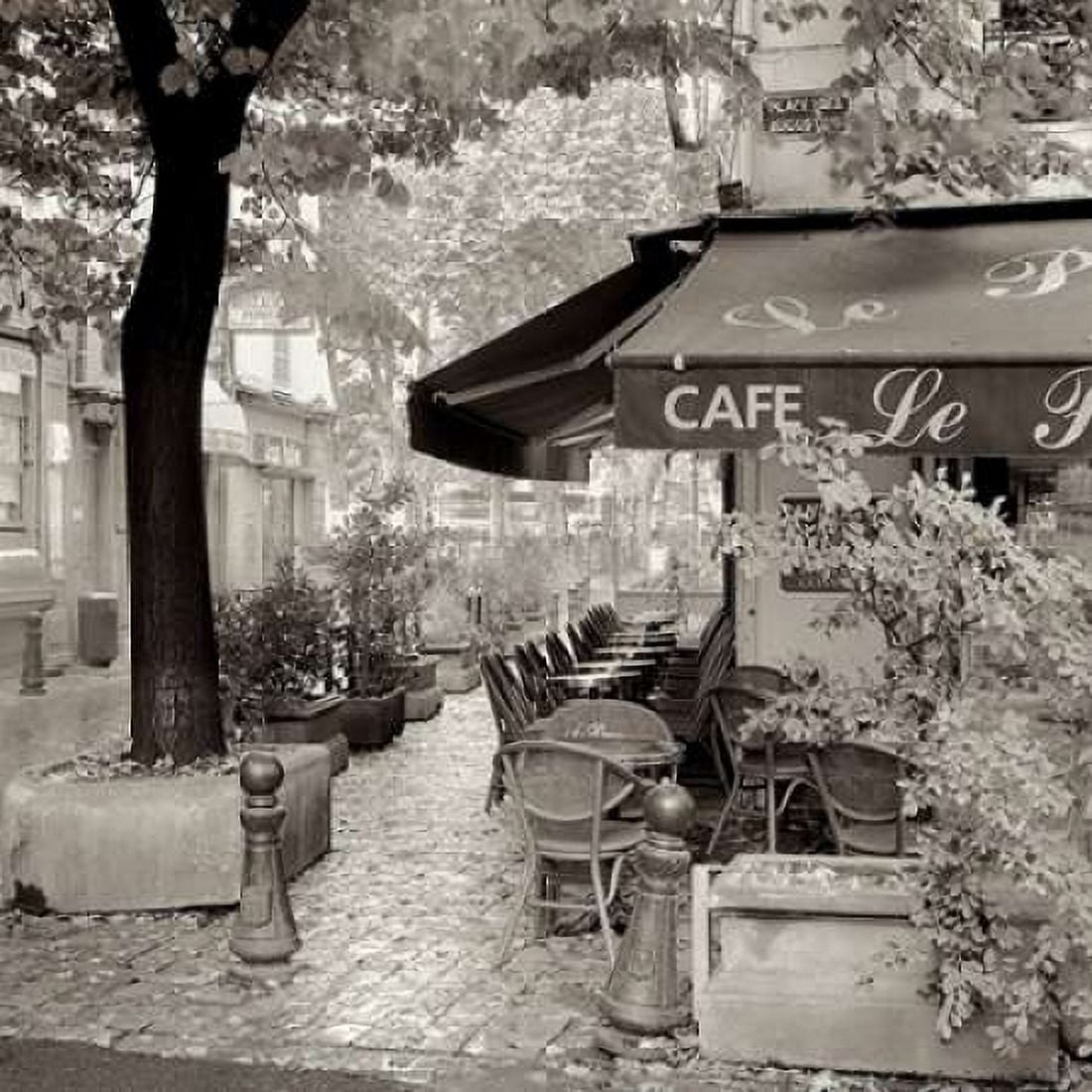 Posterazzi Caf?É¬© Aix-en-Provence Canvas Art - Alan Blaustein (24 x 24)