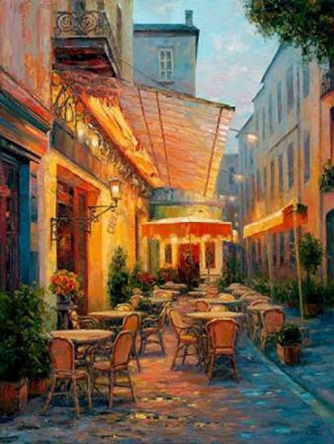 Posterazzi Caf?? Van Gogh 2008 Arles France Canvas Art - Haixia Liu (18 x 24)