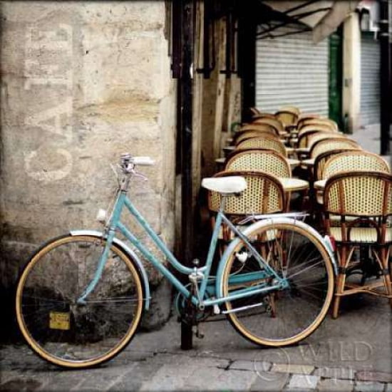Posterazzi Cafe Bicycle Canvas Art - Marc Olivier (24 x 24)