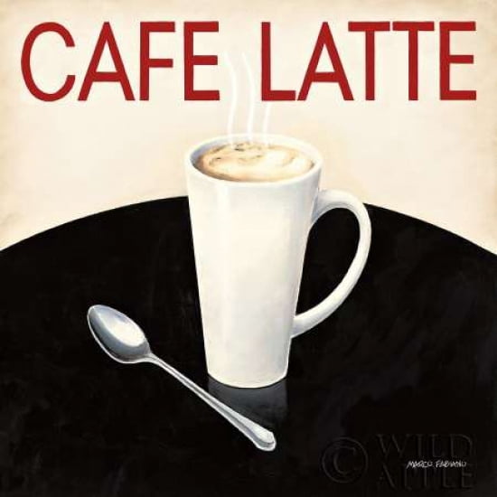 Posterazzi Cafe Moderne I Canvas Art - Marco Fabiano (24 x 24)