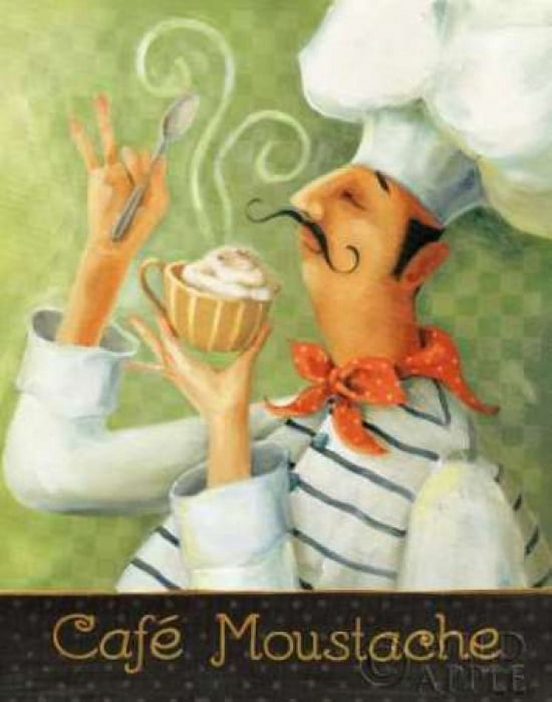 Posterazzi Cafe Moustache II Canvas Art - Lisa Audit (22 x 28)