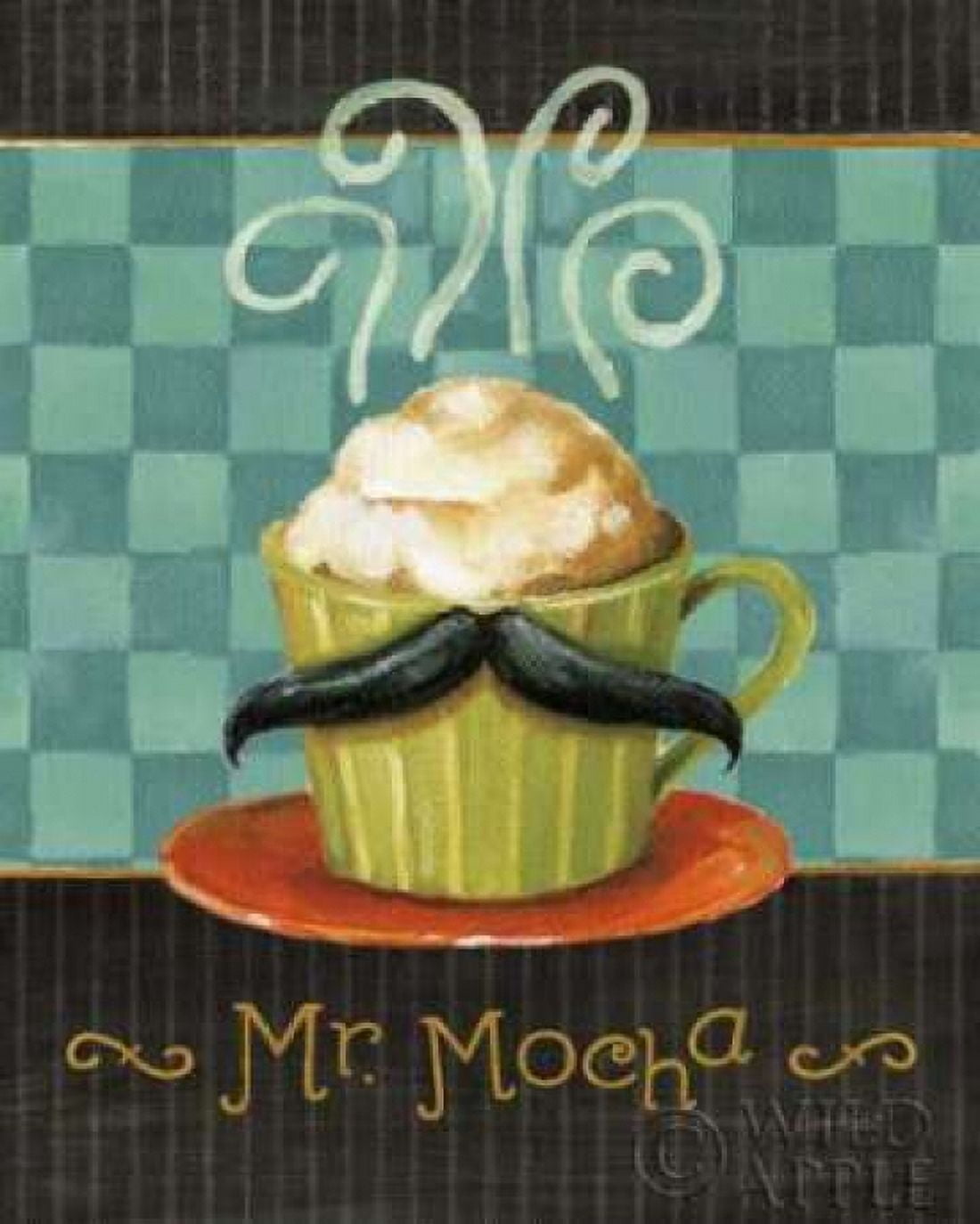 Posterazzi Cafe Moustache V Canvas Art - Lisa Audit (24 x 30)
