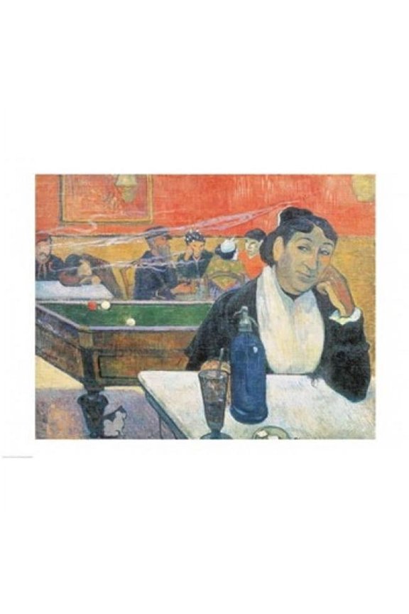 Cafe at Arles 1888 Poster Print by Paul Gauguin