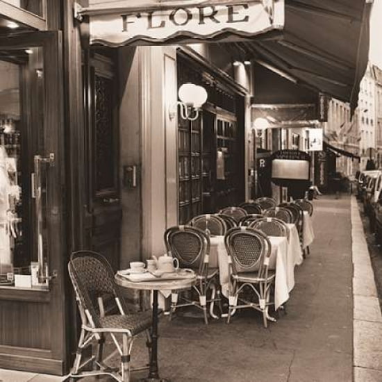 Posterazzi Cafe de Flore Canvas Art - Alan Blaustein (24 x 24)