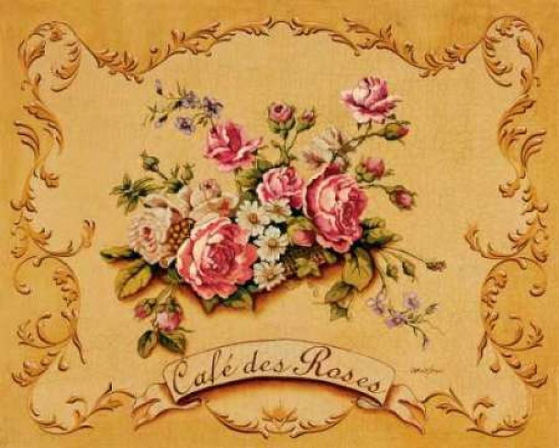 Posterazzi Cafe des Roses Canvas Art - Catherine Jones (24 x 30)