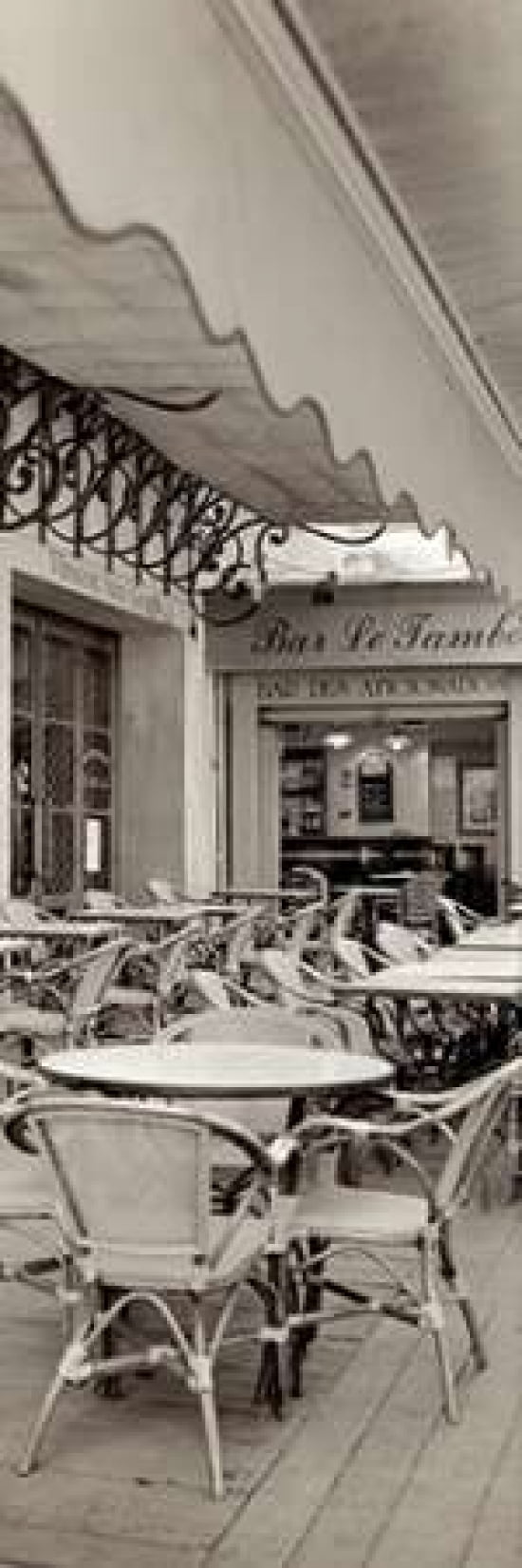 Posterazzi Cafe la Nuit - 1 Canvas Art - Alan Blaustein (12 x 36)