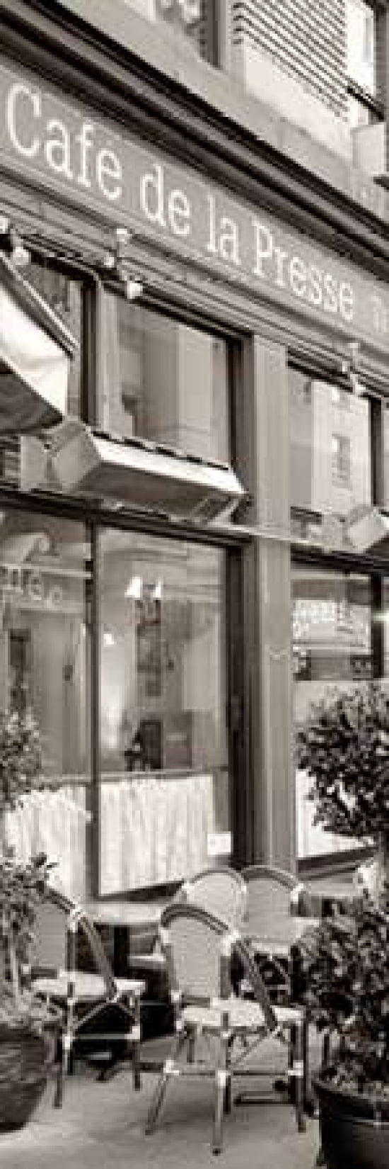 Posterazzi Cafe la Presse Pano - 1 Canvas Art - Alan Blaustein (12 x 36)