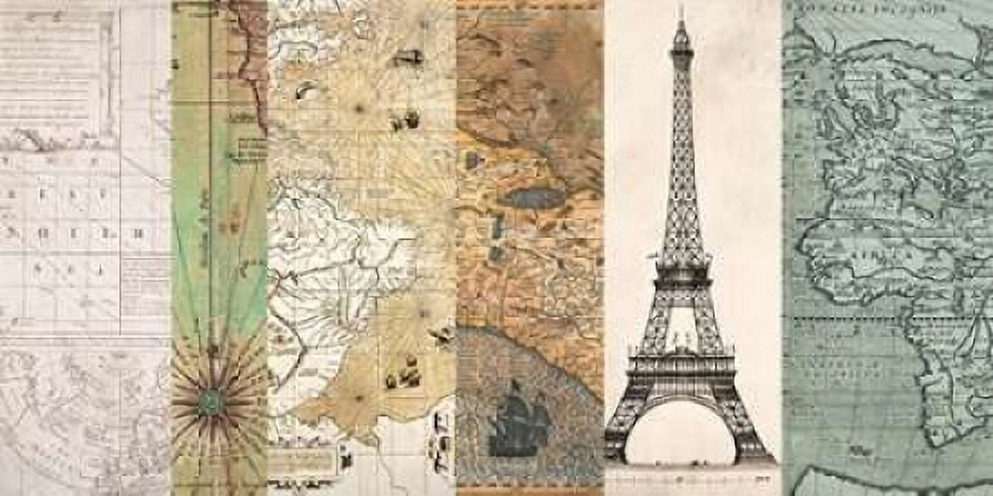 Posterazzi Cahiers de voyage I Canvas Art - Joannoo (10 x 20)
