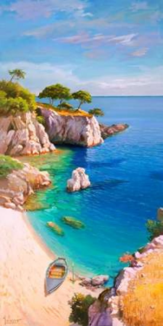 Posterazzi Caletta nel sole Canvas Art - Adriano Galasso (10 x 20)
