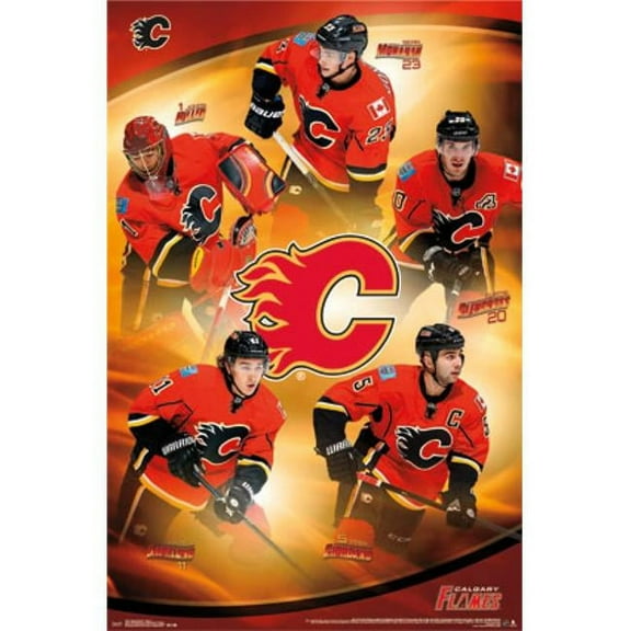 Posterazzi  Calgary Flames - Team 2014 Poster Print - 24 x 36 in.