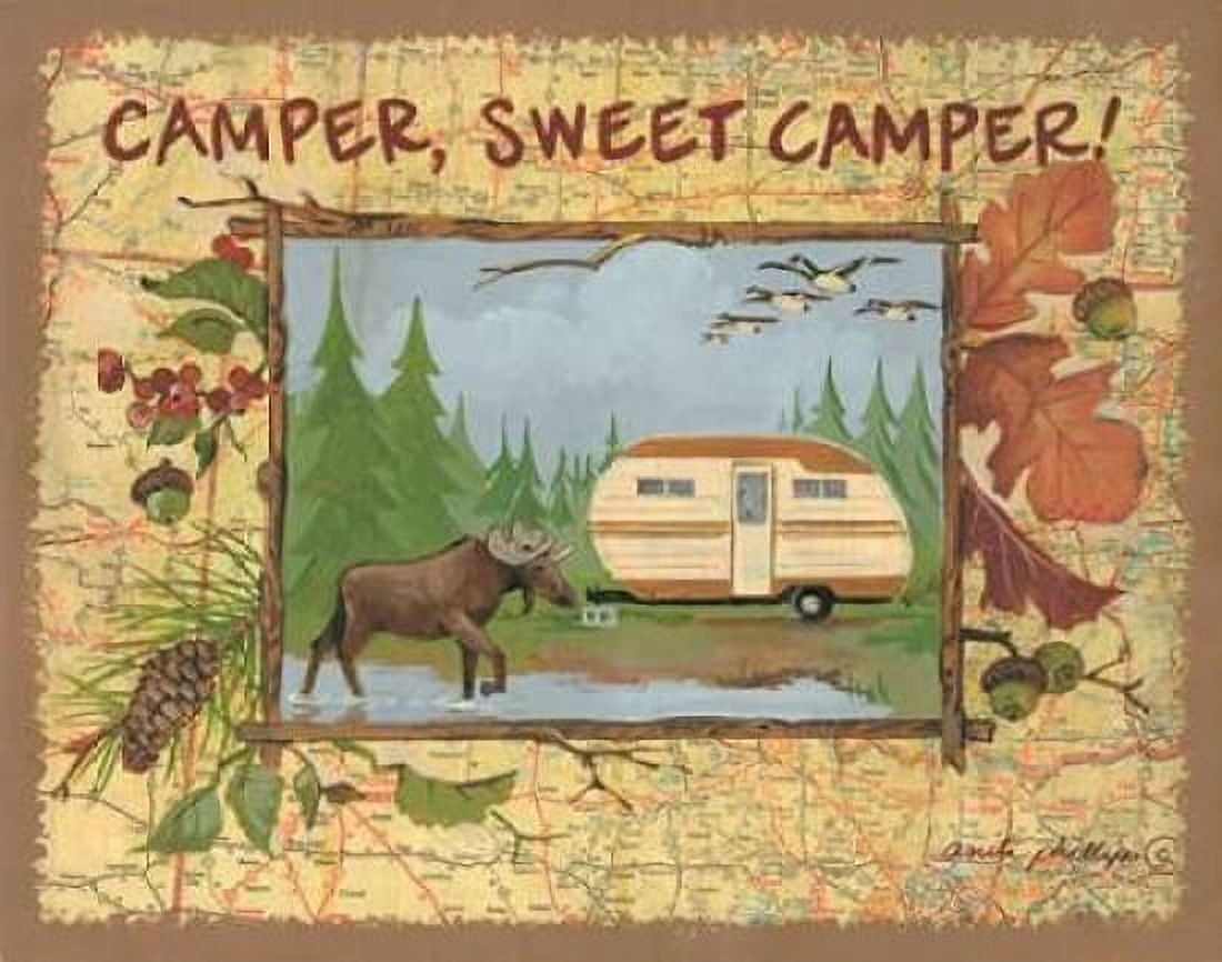 Posterazzi Camper Sweet Camper Canvas Art - Anita Phillips (22 x 28)