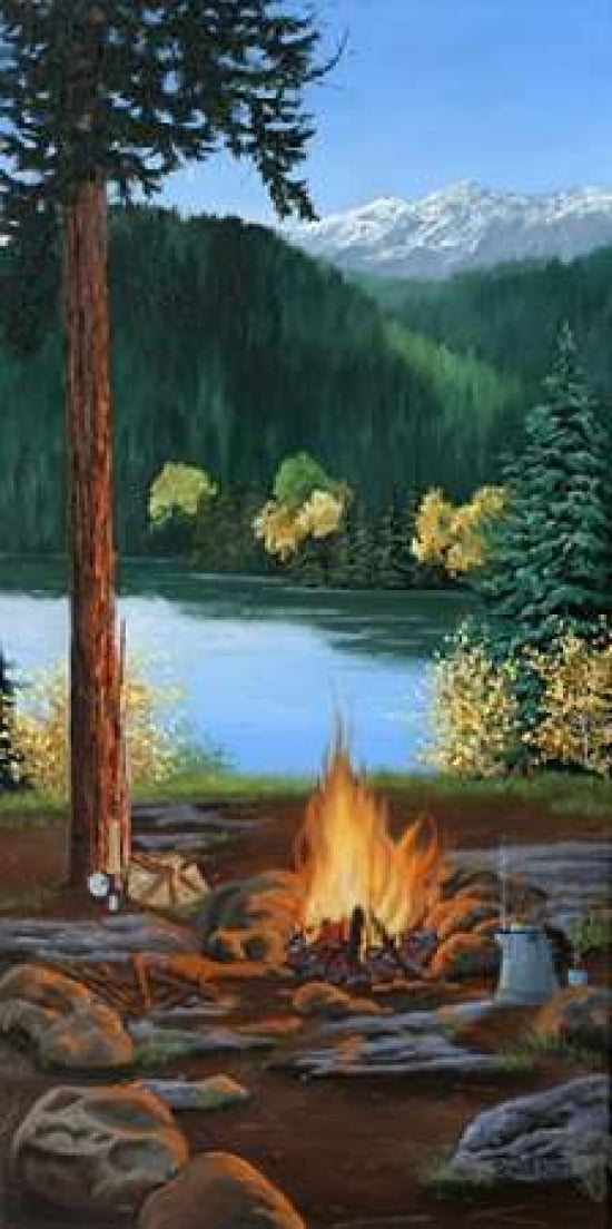 Posterazzi Campfire Canvas Art - Julie Peterson (24 x 48)