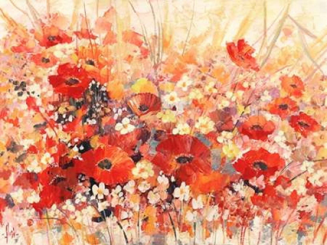 Posterazzi Campo di fiori Canvas Art - Luigi Florio (22 x 28)