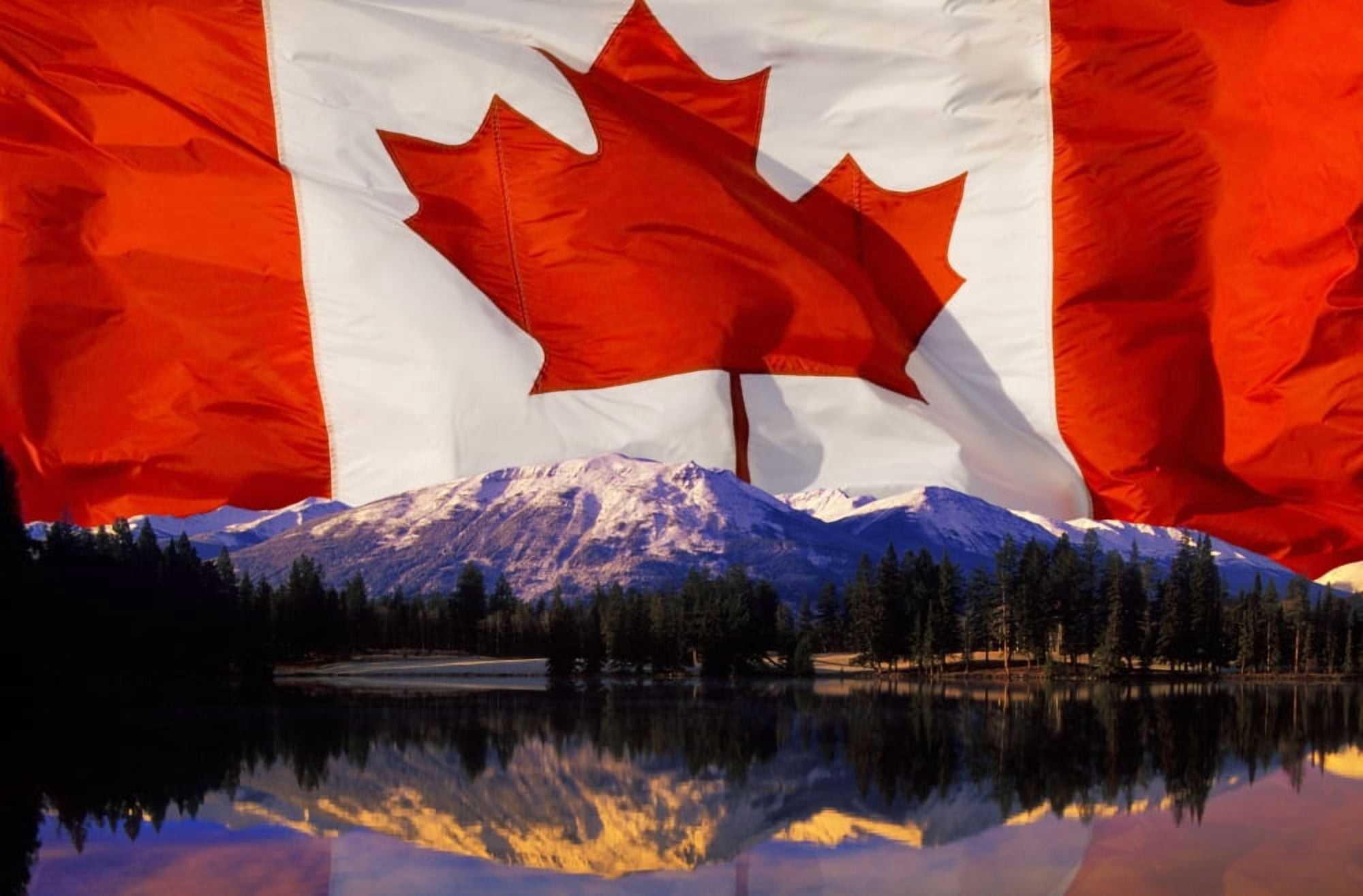 Posterazzi Canadian Mountains Canvas Art - Corey Hochachka Design Pics (34 x 22)