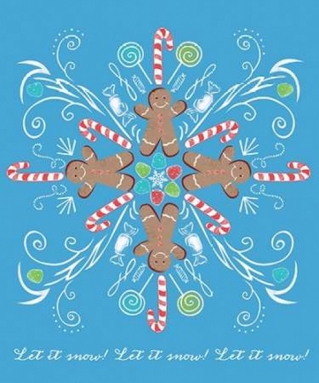 Posterazzi Candyman Snowflake Canvas Art - Longfellow Designs (20 x 24)