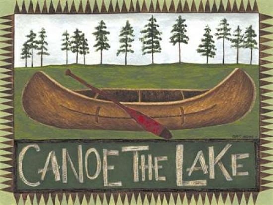 Posterazzi Canoe on the Lake Canvas Art - Cindy Shamp (18 x 24)