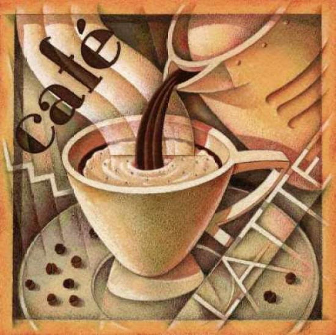 Posterazzi Cappuccino and Cafe A Canvas Art - Teddy Edinjiklian (24 x 24)
