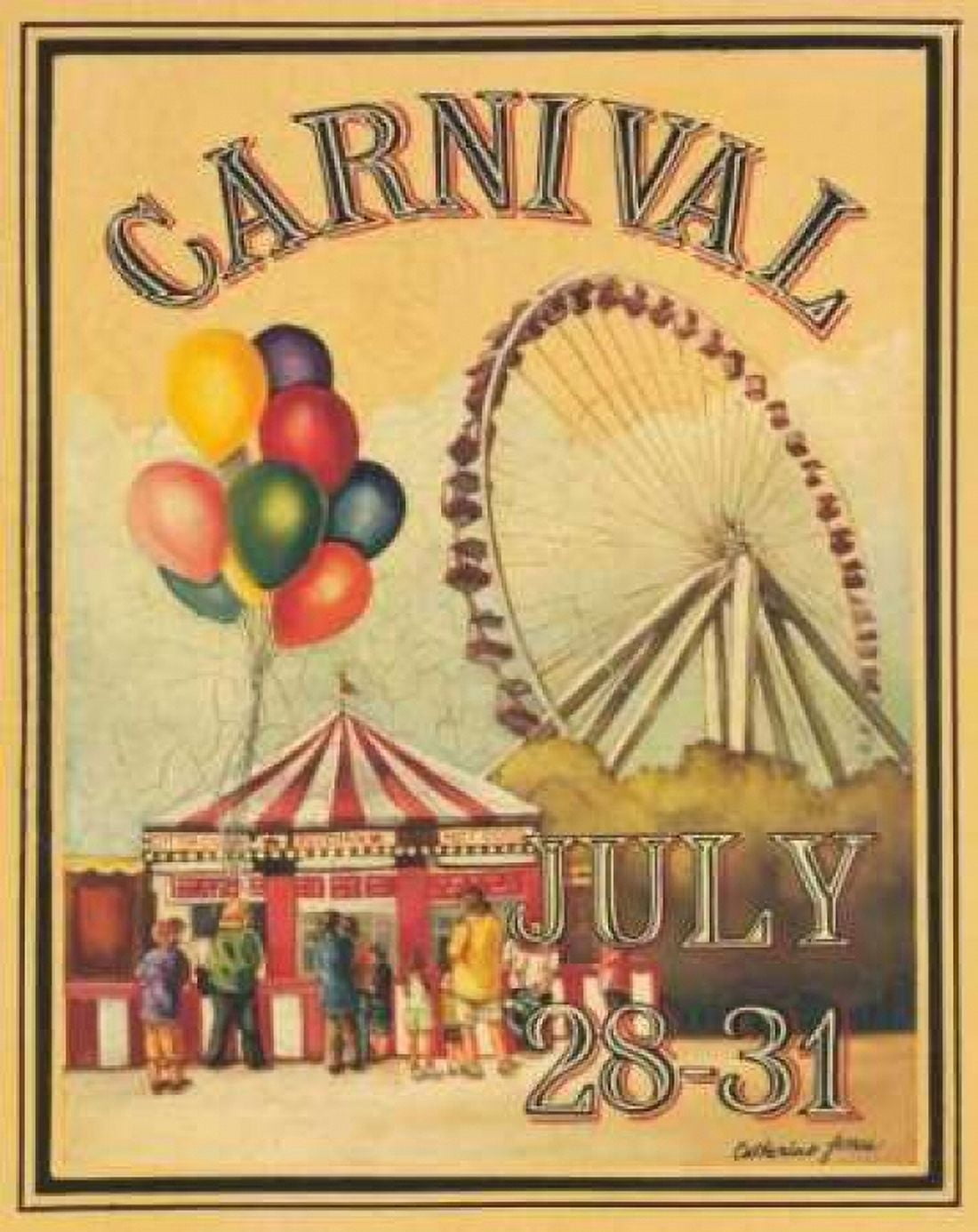 Posterazzi Carnival Canvas Art - Catherine Jones (24 x 30)