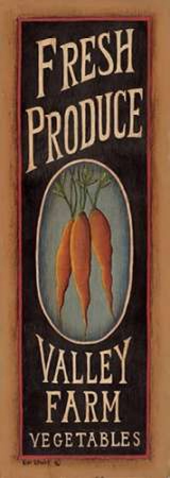 Posterazzi Carrots Canvas Art - Kim Lewis (24 x 48)