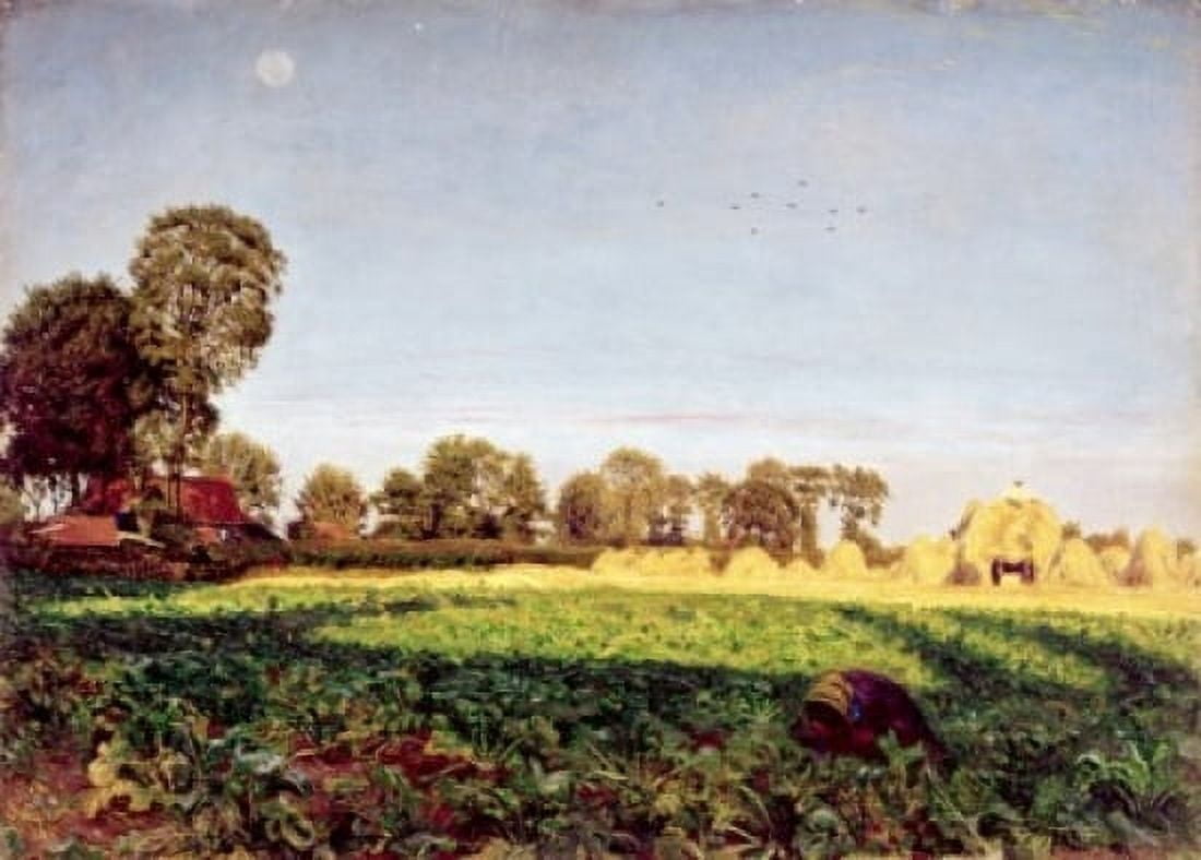 Posterazzi Carrying Corn by Ford Madox Brown 1854 1821-1893 UK England London Tate Gallery Canvas Art - Ford Madox Brown (24 x 36)