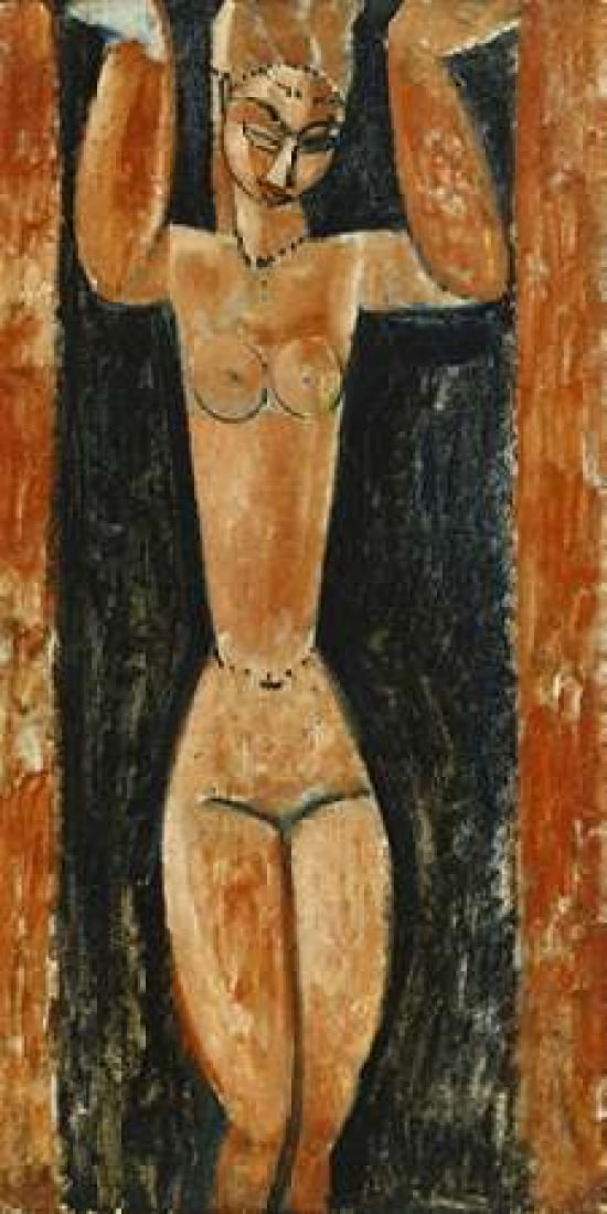Posterazzi Caryatid Canvas Art - Amedeo Modigliani (24 x 48)