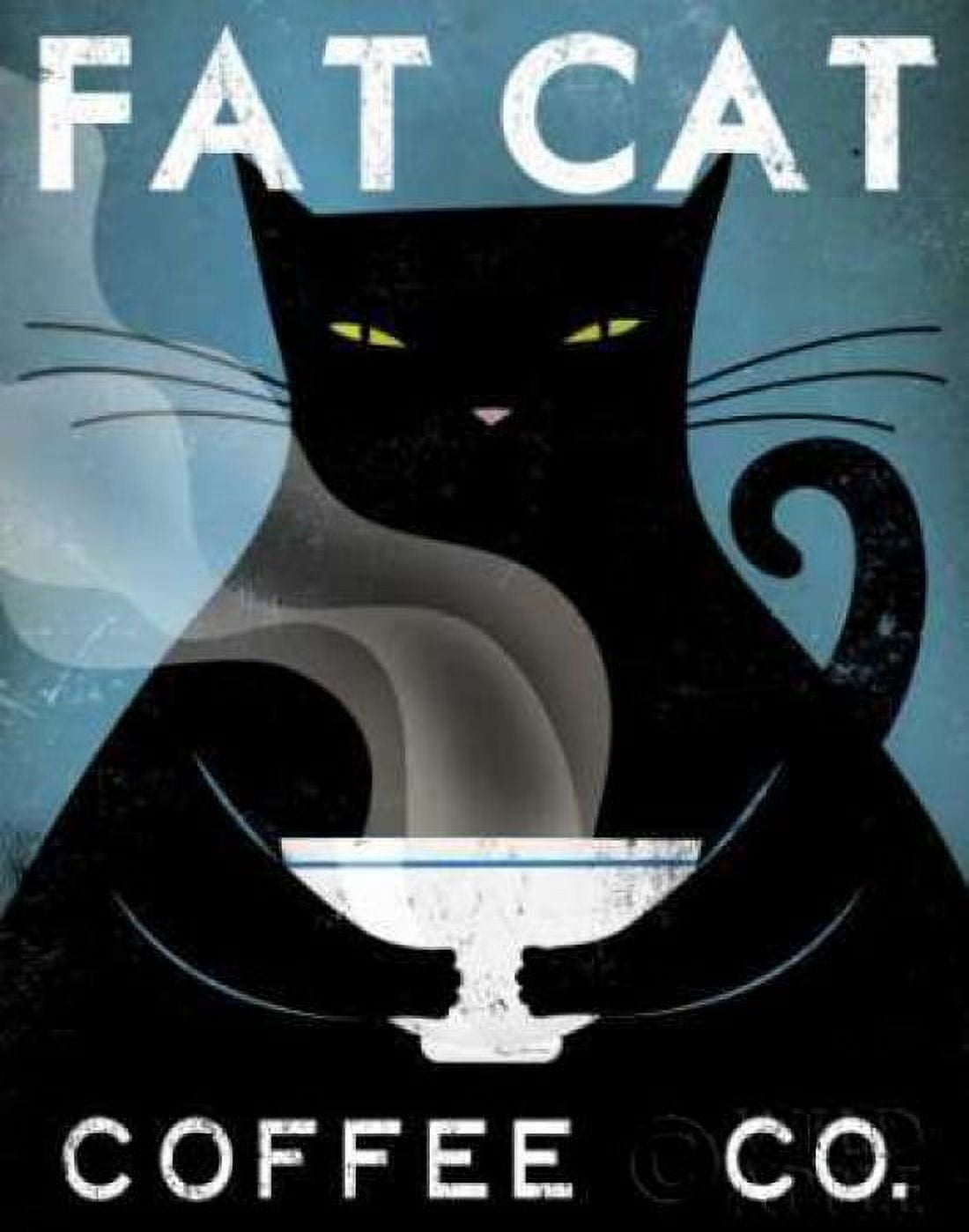 Posterazzi Cat Coffee no City Canvas Art - Ryan Fowler (22 x 28)