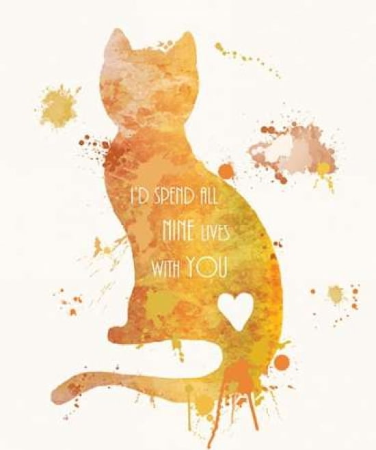 Posterazzi Cat Love Canvas Art - Anna Quach (20 x 24)