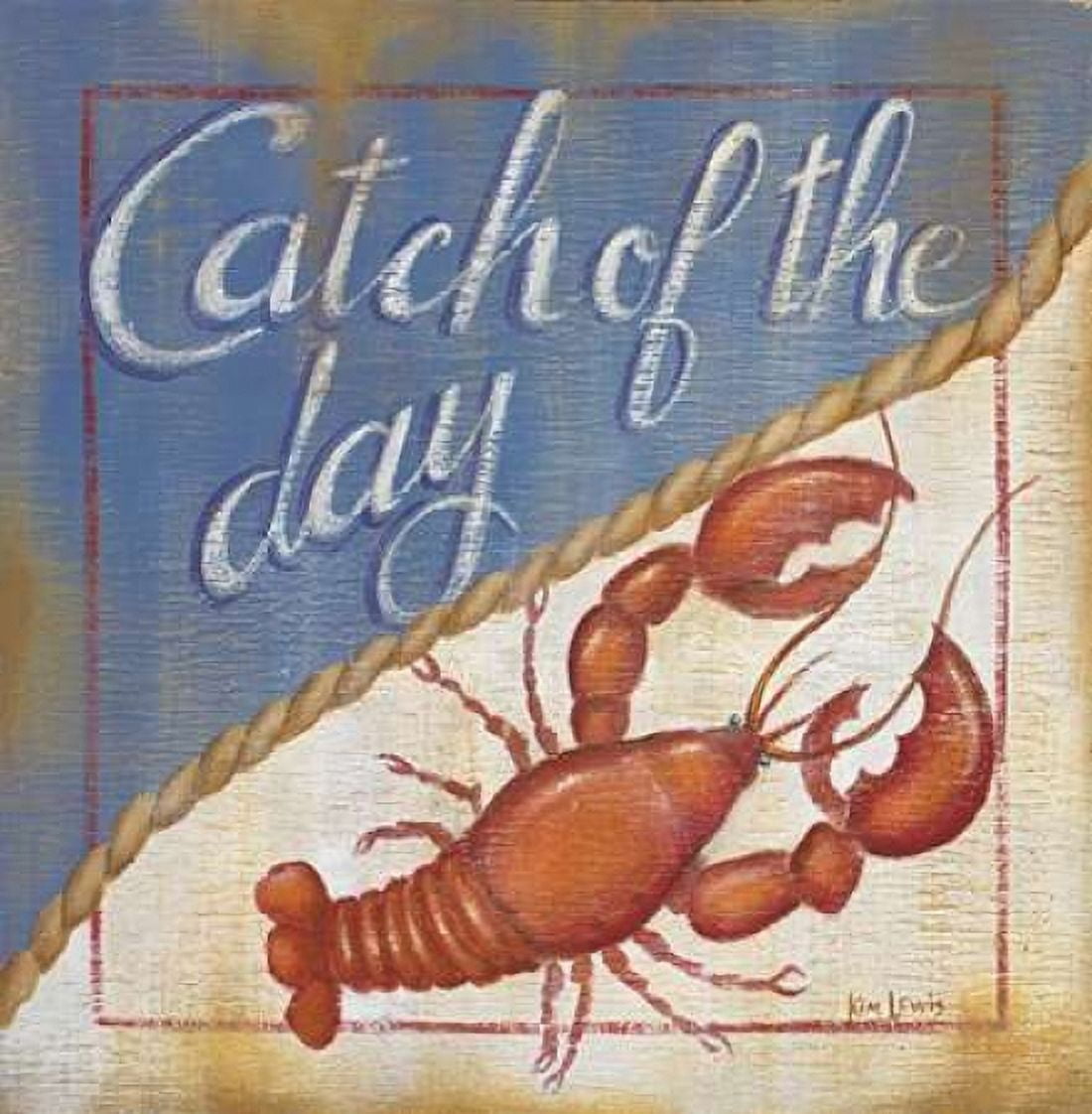 Posterazzi Catch of the Day Canvas Art - Kim Lewis (24 x 24)