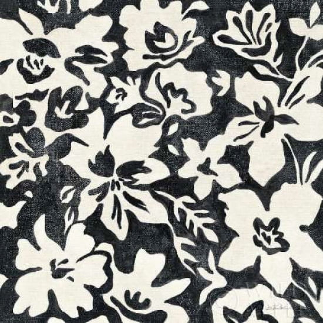 Posterazzi Chalkboard Floral I Canvas Art - Silvia Vassileva (24 x 24)
