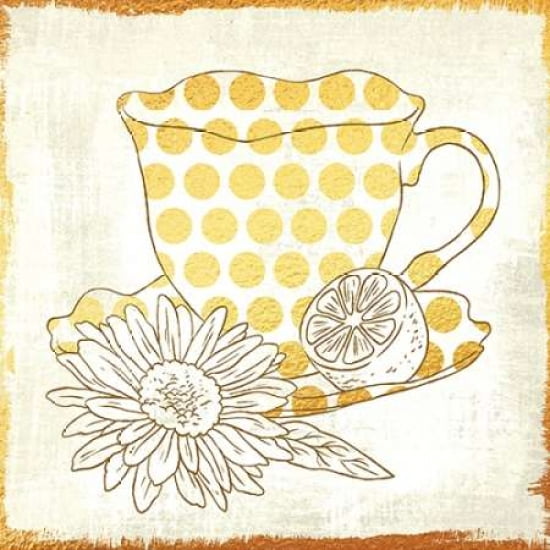 Posterazzi Chamomile Lemon Tea Canvas Art - Cleonique Hilsaca (24 x 24)