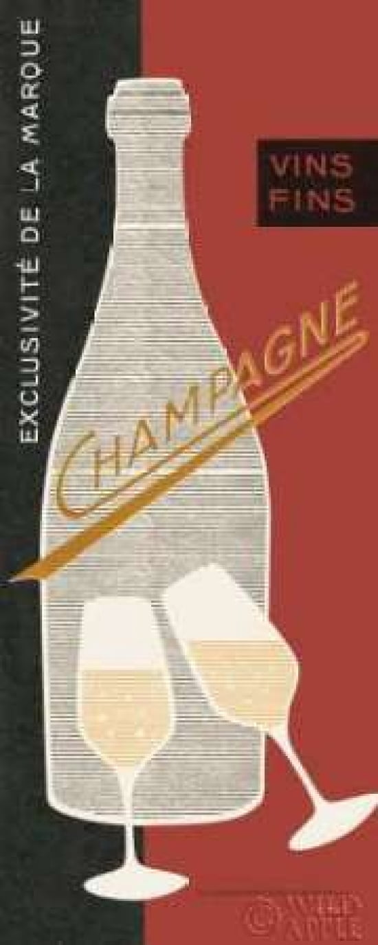 Posterazzi Champagne Toast Canvas Art - Sue Schlabach (24 x 48)